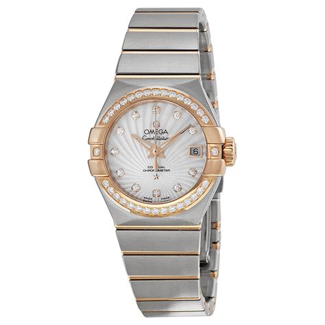 omega lady watch with diamonds|omega ladies diamond watches prices.